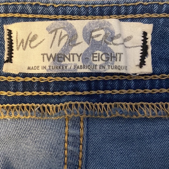 We The Free Just Float on High Waisted Flare Bell Bottom Boho Jeans - Picture 8 of 12